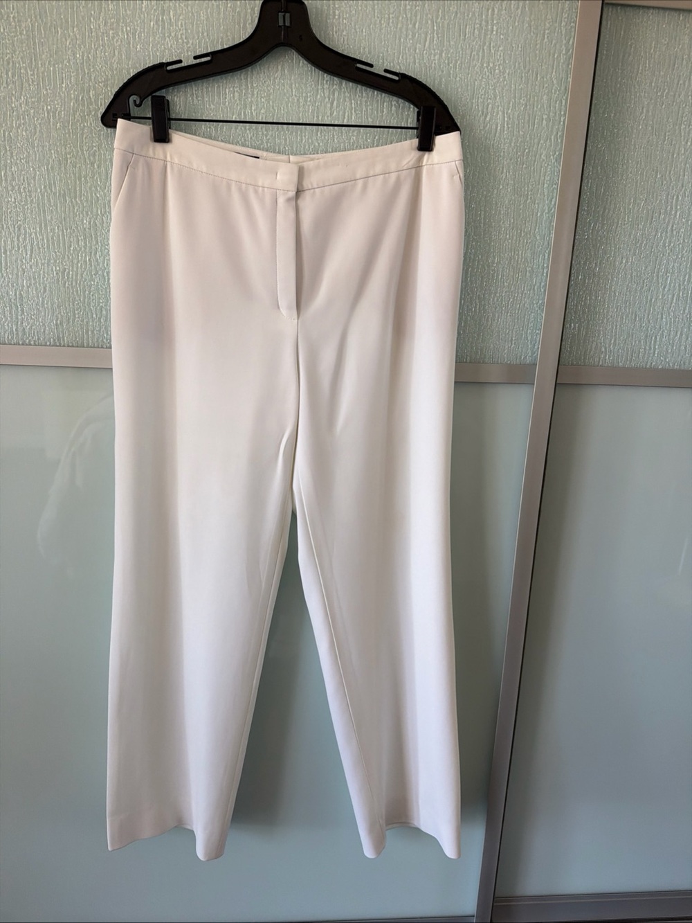 Escada White Wide-Leg Trousers